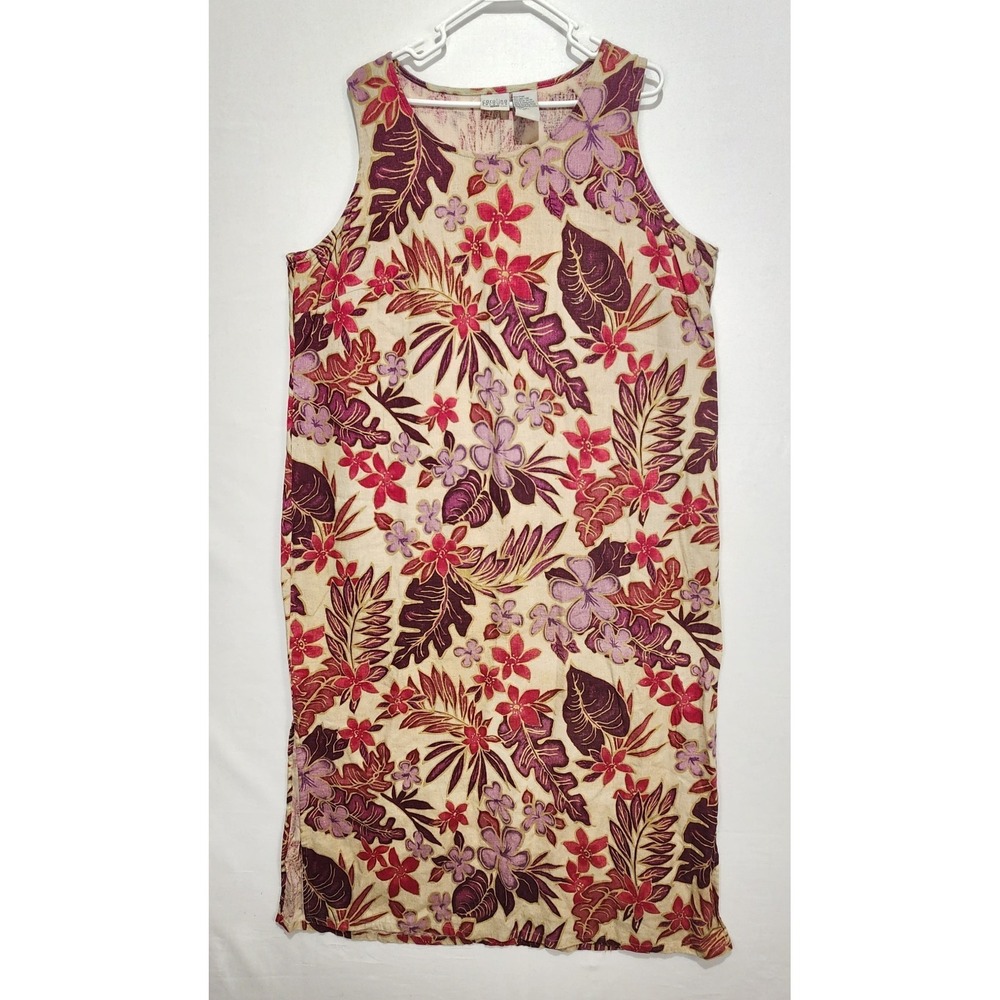 Carolina Colours Vintage Women's Floral Multicolor Relaxed Dress Size 18W